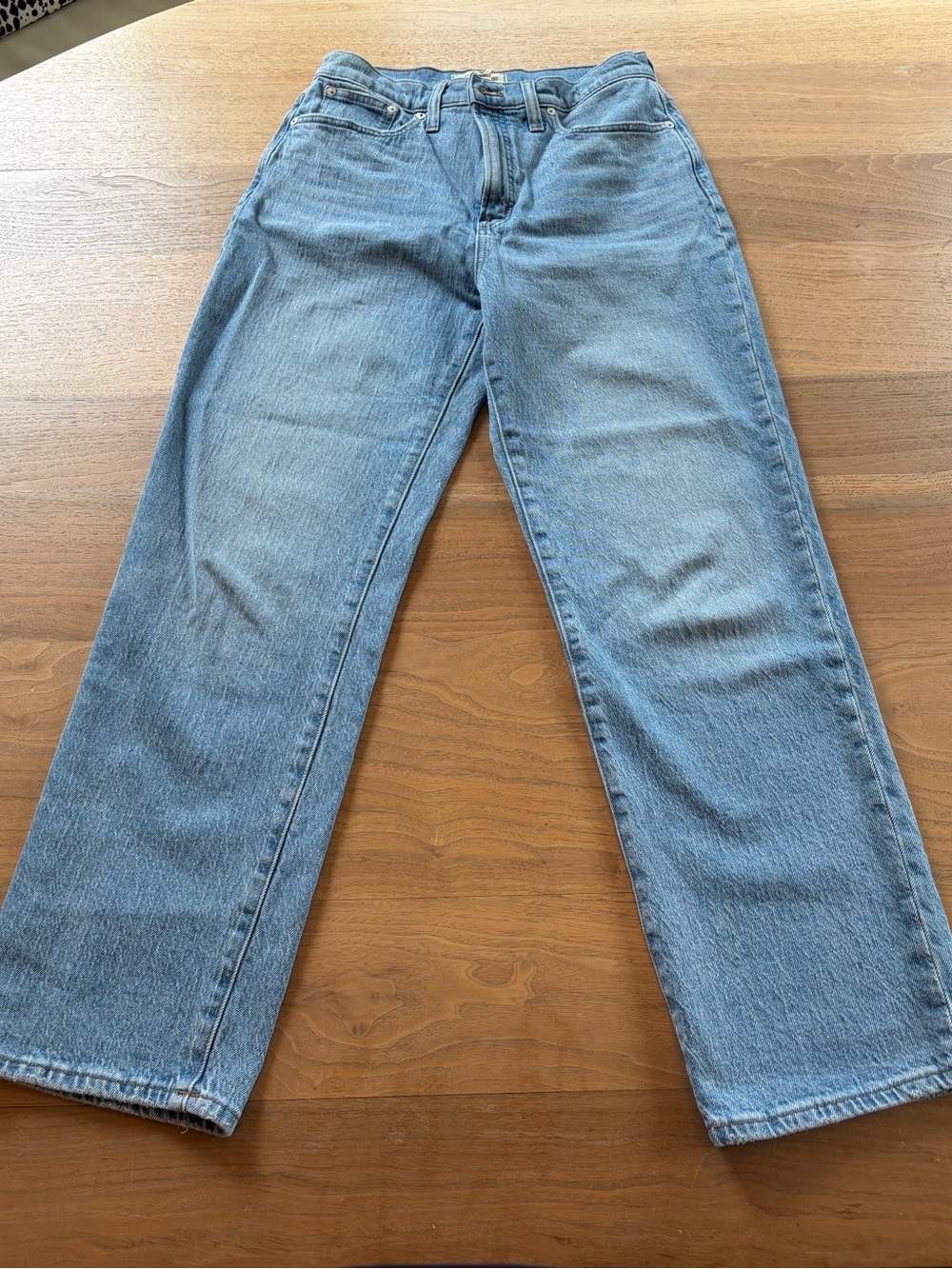 Madewell The Perfect Vintage Light Blue Straight Jeans